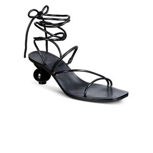 INC Lace Up Square Toe Heels